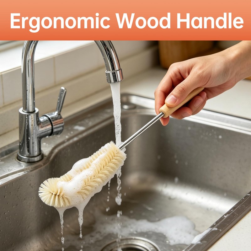 Cleaning Brush Compatible with Chemex Coffeemakers