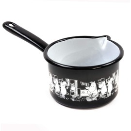 ピー・オー・エス Moomin Muurla Enamel Black Jam Milk Saucepan 約250×105×145mm