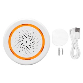 Smart Sound Light Alarm Wireless App Remote Control Home Security Siren Alarm with 90 dB Speaker and Visible Light Alarm Strobe (for Zigbee Type)