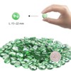 YiYa Green Flat Marble Decorative Beads Glass Gems for Home