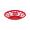 G.E.T. OB-734-R Oval Serving/Bread Basket, 8" x 5.5", Red (Pack
