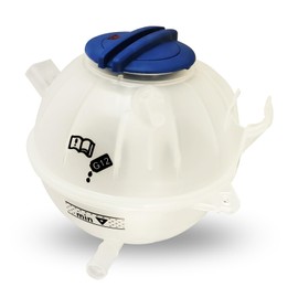 603-253 1K0121407A Coolant Reservoir Tank with Cap for 2006-2019 Aud1 A3 Q3 TT RS3 & VW Jetta Passat Golf GTI Beetle CC Eos Rabbit (2006-2019 Models) - Replacement Engine Coolant Expansion Tank
