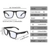 Polarized Square Polarized Sunglasses Mens Women Photochromic Driving Glasses UV400