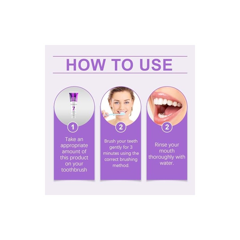 SP-6 Toothpaste & 7-Pro Intensive Teeth Whitening Toothpaste, Intense Whitening