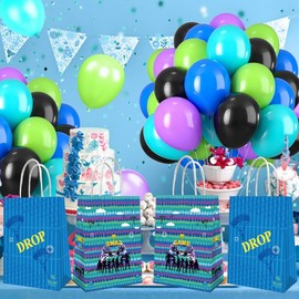 MUNIMJI 20 Pieces Video Game Birthday Party Supplies Including goodie bags,Party Bags, Birthday Baby Shower Decoration Supplies