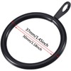 Pack of 24 Strong Metal Curtain Hooks Rings with Fixed