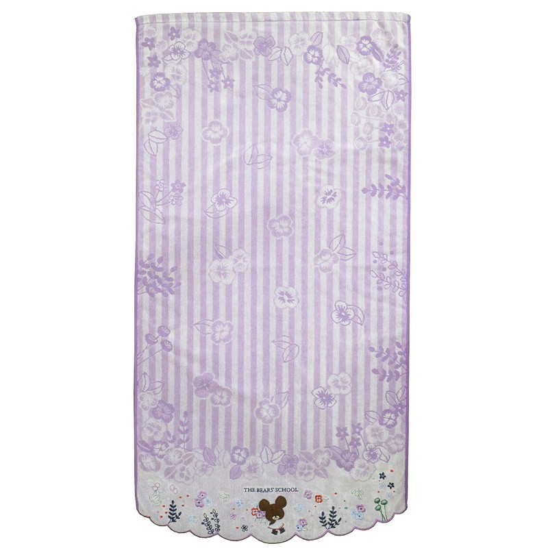 Marushin 4335004300 Bath Towel, Bear's School, 23.6 x 47.2 inches