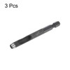 HARFINGTON 3pcs Leather Hollow Punch 1/4 Hex Shank for Drills,