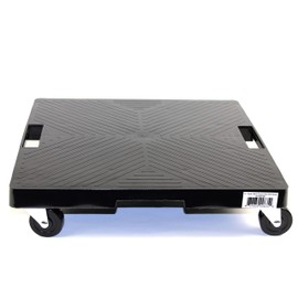 DeVaultEnterprises DEVSQH16BL Black 16" Square Plant Dolly with Handle