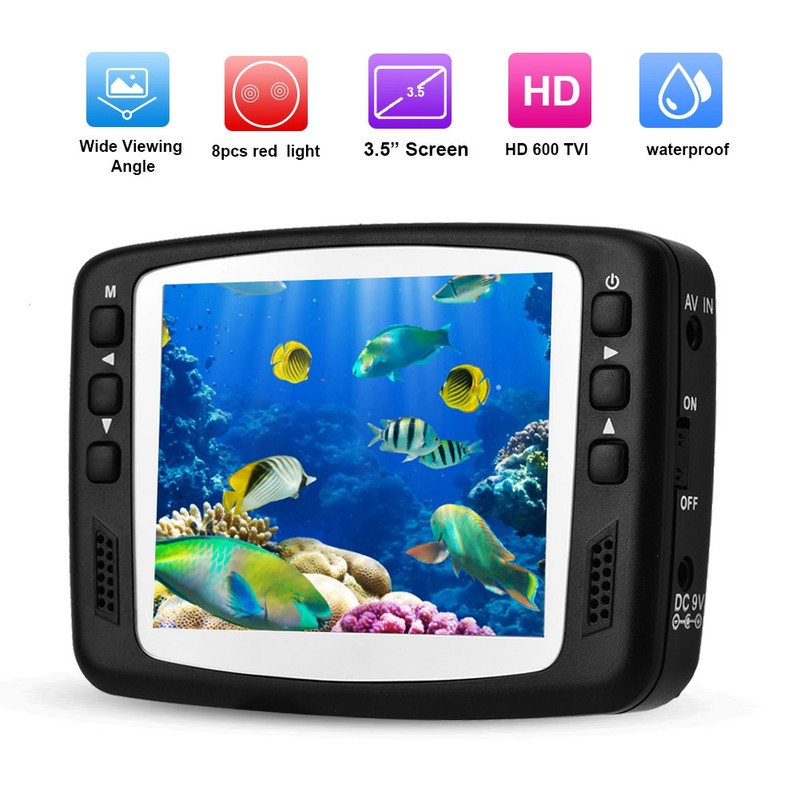 3.5 Inch HD IR Night Vision Underwater Camera Color Diving