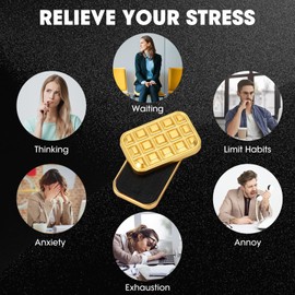 Bufccy Fidget Slider for Adults - Mini Slide Metal Fidget Toys, Anxiety/ADHD/Annoy Relieving EDC Metal Fidget, Stress Reducing Toy Gift for Adults & Teen