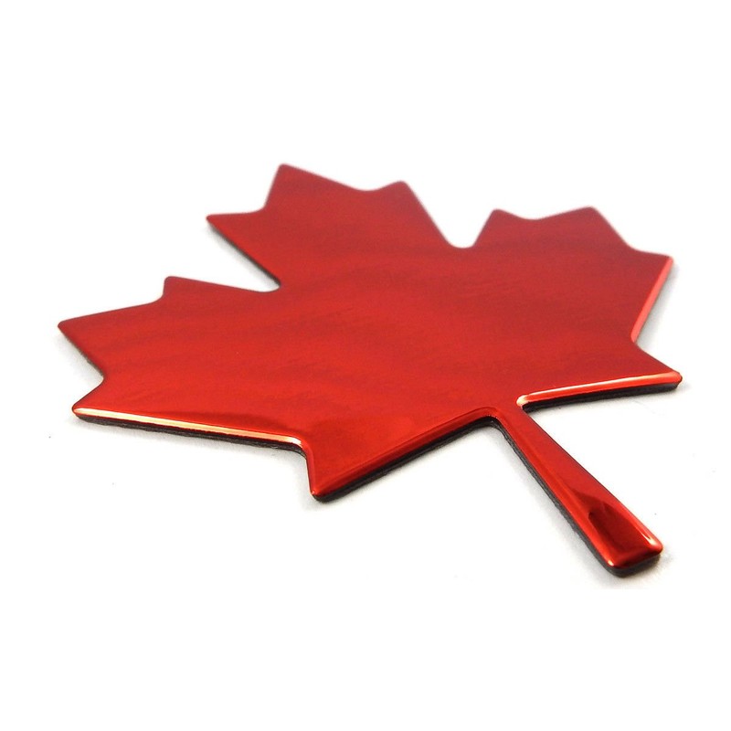 Maple Leaf Canada RED Finish Decal Emblem 3D Sticker car