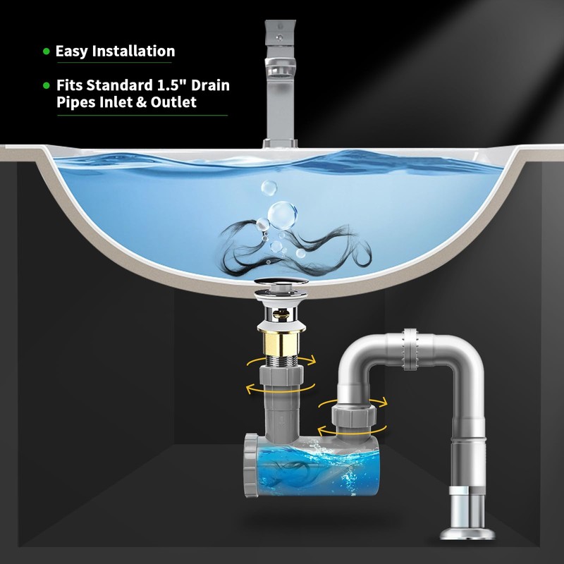 2 Pack Universal Shampoo Bowl Sink Hair-P Trap, Beauty Barber