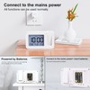 CHEREEKI Projection Alarm Clock, Digital Projector Clock Mains Powered Bedside