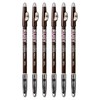 Kiss Go Brow Eyebrow Wooden Pencil Dark Brown (6 Pieces)