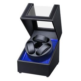 J&T Technology Watch Winder for Automatic Watches,Automatic Watch Winder with LED Light,Rotating Watch Case with Japanese Quiet Motor,4 Rotation Modes,USB Type C