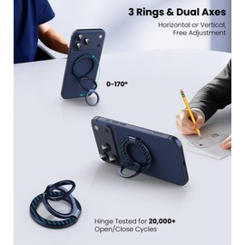 Nillkin FiberSnap MagSafe Phone Grip for Dual-Sided Magnet & Carbon Fiber