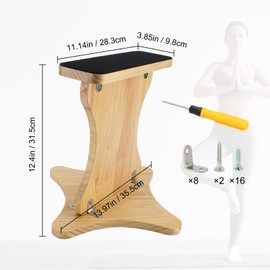 Cheer Balance Trainer, Wooden Cheer Flyer Stand, Cheer Stand for Cheerleading Flyer Balance, Cheer Flyer Stand Balance and Flexibility Trainer for Flexibility Core Strength (With Fixed Iron Sheet)