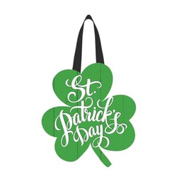 Briarwood Lane St Pats Shamrocks Wood Door Hanger