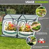Poray Large 5.3x2.6FT Plant Netting Cover, Pop up Tunnel Crop