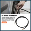 TUCKBOLD 100cm Car Tire Inflator Extension Hose Adapter Black Copper