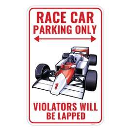 Venicor Race Car Formula 1 Sign - 9 x 14 Inches - Aluminum - F1 Racecar Racing Room Decor for Boys Gifts Decorations Stickers Track Poster Stuff
