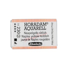 Schmincke 14230043 Watercolor Pans, Naples Yellow Reddish, Full Pan