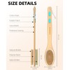 Metene 2 Pack Shower Brush with Soft and Stiff Bristles,
