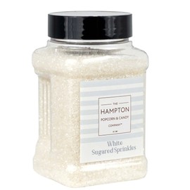 Sanding Sugar White Sprinkles 16 oz, Sugar Sprinkles, Sanding Sugar For Cookie Decorating, Sanding Sugar For Baking, The Hampton Candy Company