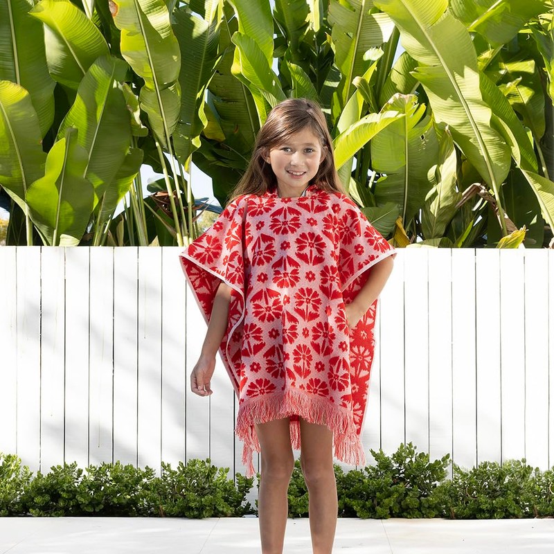 Flora Kids Poncho Poppy