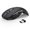 TECKNET Folding Wireless Mouse, 2.4G Travel Mouse Portable 3 Adjustable