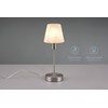 lightling Ludwig Table Lamp with Base in Matt Nickel Metal