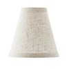 Aspen Creative 51028-2,Hardback Empire Transitional Clip-On Chandelier Shade/Beige Linen Fabric,2.5"