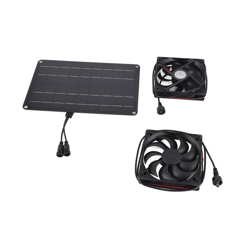 Solar Panel Fan Kit 15W 12V Exhaust Fan with 4.9ft