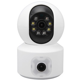 2.4G Dual Lens Security Camera WiFi Camera Indoor Camera for Baby/Pets/Home One Touch Call with Wide Angle Night Vision 2-Way Audio Intelligent