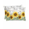 Spring King Standard Pillow Cases Set of 2, Summer Sunflower