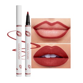 COOL STORY Matte Lip Liner Pencil - Waterproof, Non-Fading, Long-Lasting Plump Effect for Fuller Lips Makeup, Soft & Smooth Texture Easy Glide Lipstick (14#, Pack of 1)