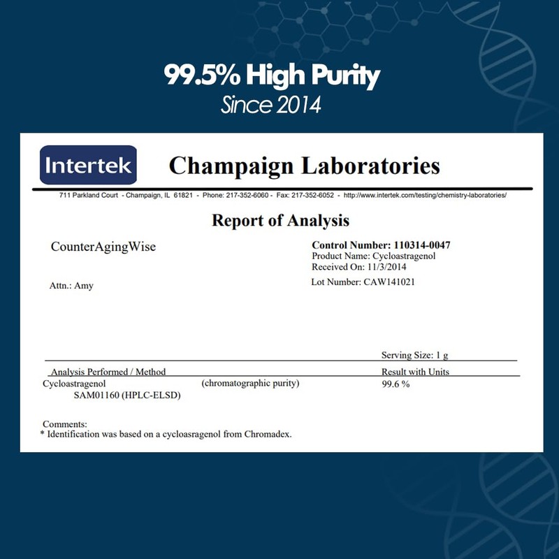 CAW Hypersorption Cycloastragenol 98% 5mg 30 Capsules | Anti-Aging Telomerase