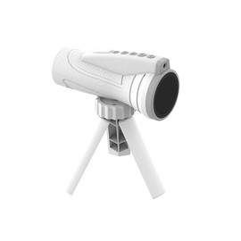 White Telescope for Adults & Kids,Kids Digital Monoculars Telescope with Self-Timer, Girls and Boys Toys for Ages 3-10,Bird Watching Travel Camping Outdoor Sciense Toy