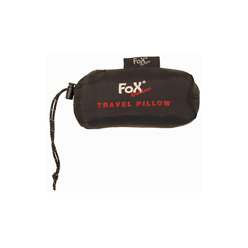MFH 31763 Inflatable Travel Pillow (Black/40 x 30 x 1