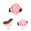 PATIKIL Mini Satin Ribbon Roses, 10 Pcs Small Rosettes Fabric