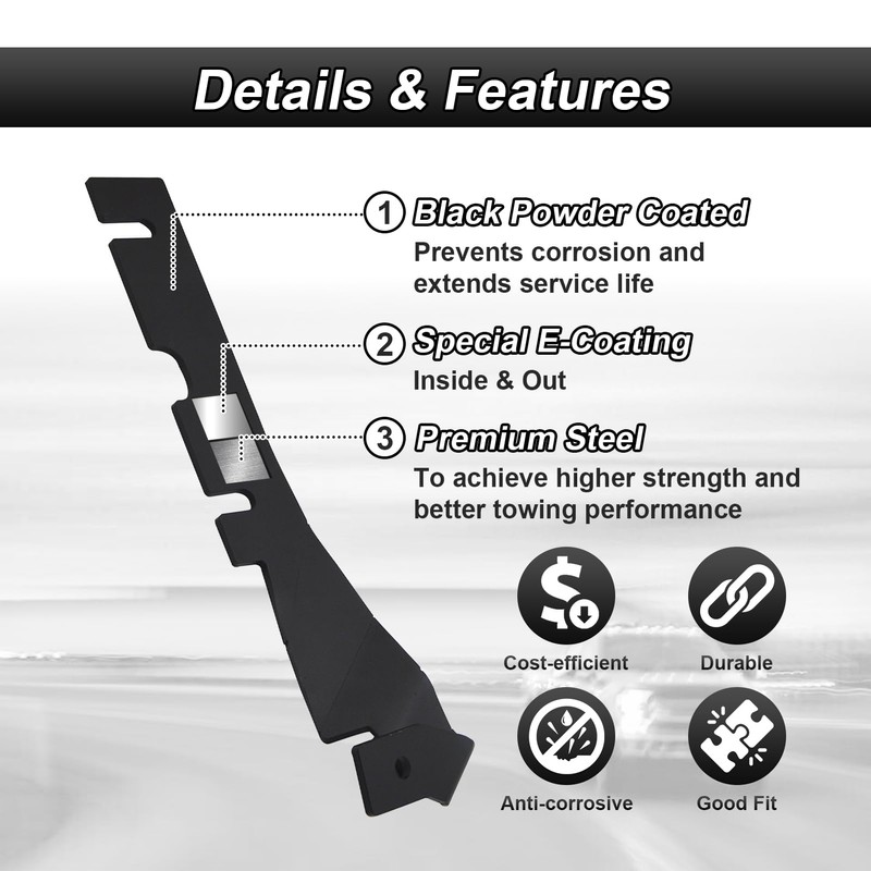 ROMELACK Upper Hood Mount Brackets Ditch LED Light Bracket Compatible