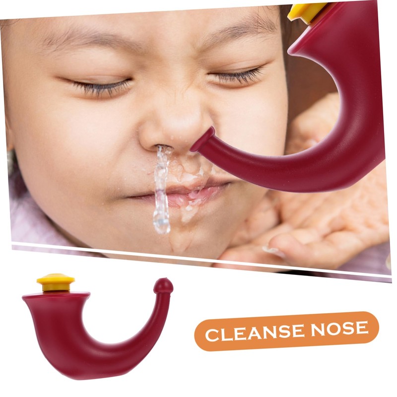 LALAFINA Red Yoga Pot for Nose Wash Sinus Irrigation Made