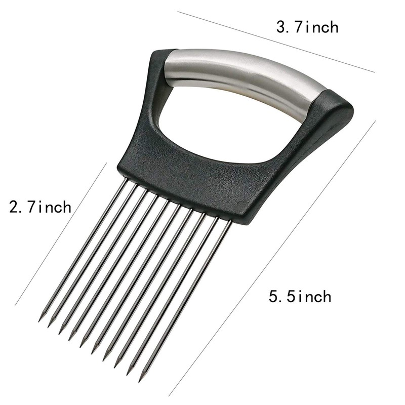 Stainless Steel Onion Holder for Slicing,Onion Slicer Holder,Onion Cutter for
