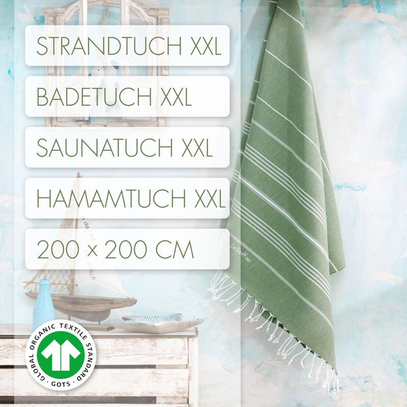 LeStoff Premium Hammam Towel XXL 200 x 200 cm -