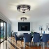 Edwarmlux Flush Mount Ceiling Lights, 2-Light Farmhouse Close to Ceiling