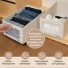 Prestigénie - Clothes Storage Boxes, 2 Pack Canvas Storage Basket