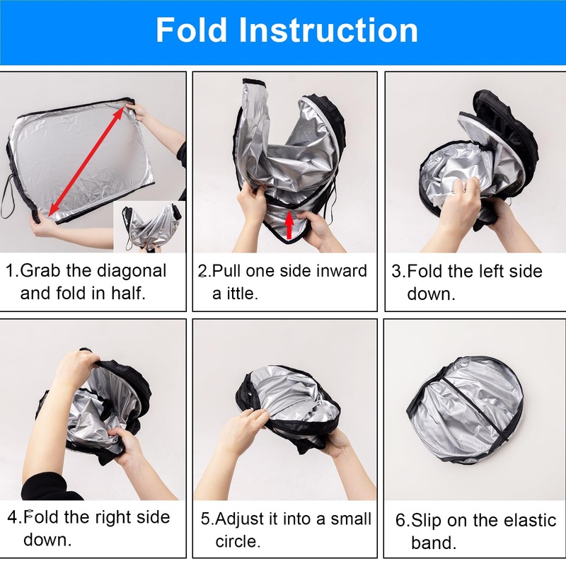 Windshield Sun Shade for 2018-2024 Toyota Camry Accessories Foldable Front