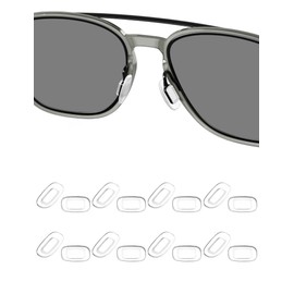 HILEEN 8 Pairs Replacement Nose Pad Pieces for Costa South Point|Flagler|Wader|Peli|Ponce|Fernandina; for Oakley Cartridge|Spindle|Latch Key|Diecutter||Lugplate Sunglasses - White