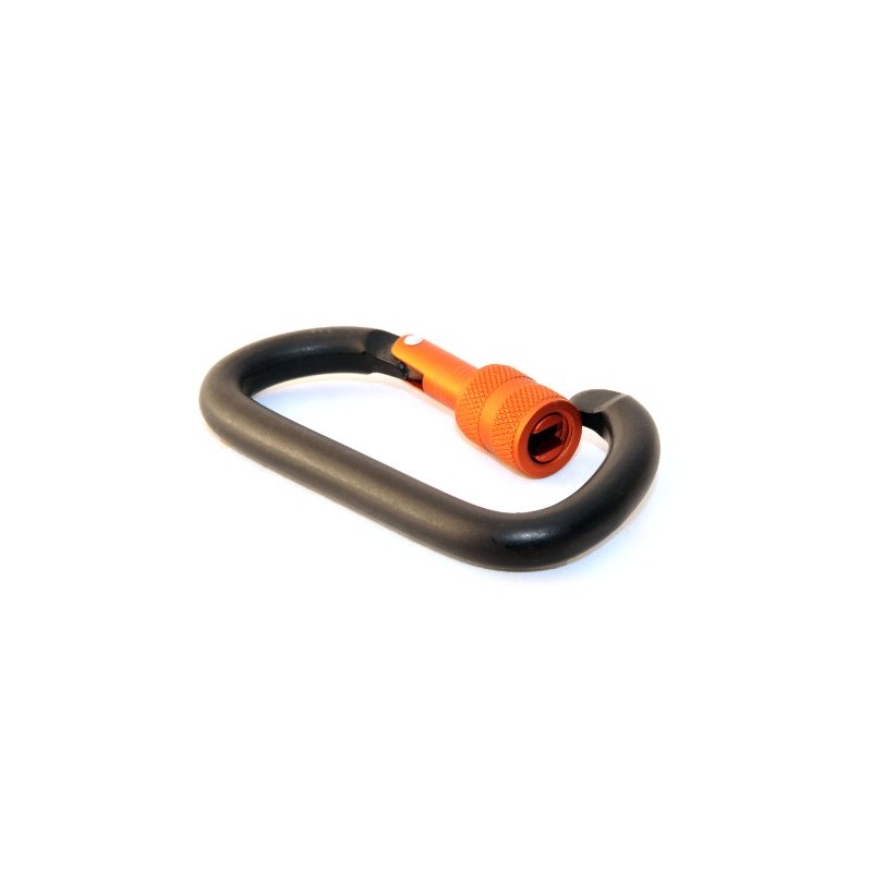 Set of 4 Solid Aluminium Matt D Shaped Carabiner 8